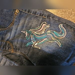 Girls unicorn jeans